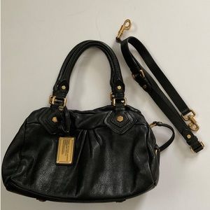 SOLD —Marc by Marc Jacobs Classic Q Baby Groovee Satchel in Black Leather